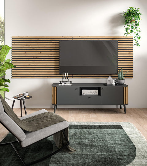 Rootz Acoustic Panel Set - Wall Panels - Wood Wall Decor - Brown - 40cm x 120cm - Sustainable FSC Certified - Artisan Oak Nb - Timeless Design