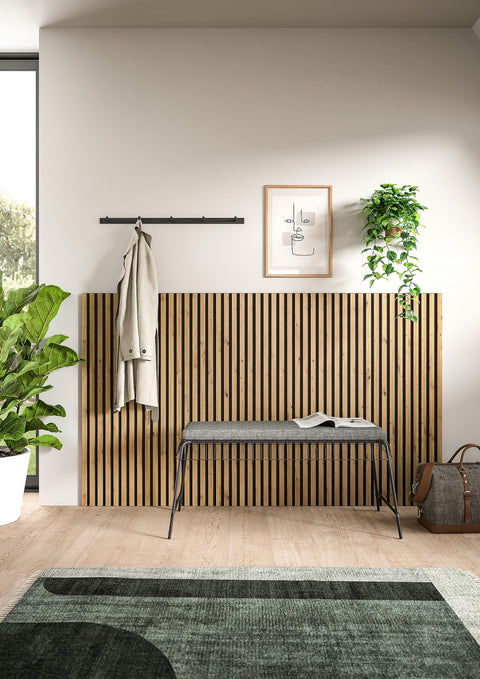 Rootz Acoustic Panel Set - Wall Panels - Wood Wall Decor - Brown - 40cm x 120cm - Sustainable FSC Certified - Artisan Oak Nb - Timeless Design