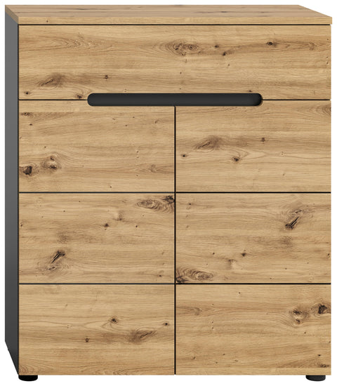 Rootz Canu Shoe Cabinet - Wardrobe Organizer - Shoe Storage - Sustainable - 80cm x 94cm x 37cm, Gray, High-Quality - Timeless Design