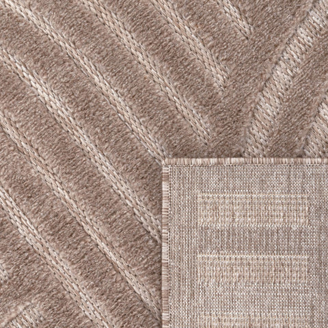 Indoor & Outdoor Rug – Durable – Geometric 3D Design – Easy-Care – Robust