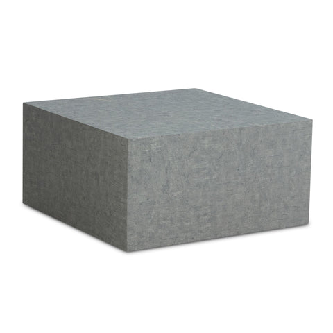 Rootz Minimalist Coffee Table - Square Table - Storage Table - Matt Concrete Look - 60cm x 60cm x 30cm - Scratch-Resistant Melamine Coating
