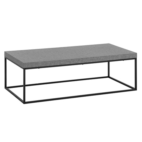 Rootz Modern Coffee Table - Contemporary Table - Large Table Top - Robust Metal Frame - 120cm x 60cm x 38cm - Anti-slip Pads