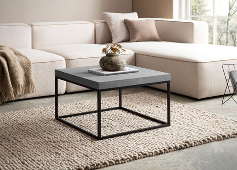 Rootz Modern Coffee Table - Contemporary Table - Minimalist Table - Space-Saving Design - 60cm x 60cm x 38cm