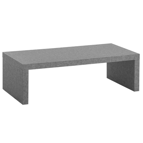 Rootz Coffee Table - Modern Concrete Look - Subtle U-Shape - Anti-Slip Protection - 110cm x 55cm x 35cm