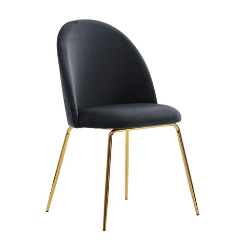 Rootz Scandinavian Dining Chairs - Kitchen Chairs - Modern Chairs - Velvet Upholstery - 53cm x 86cm x 50cm