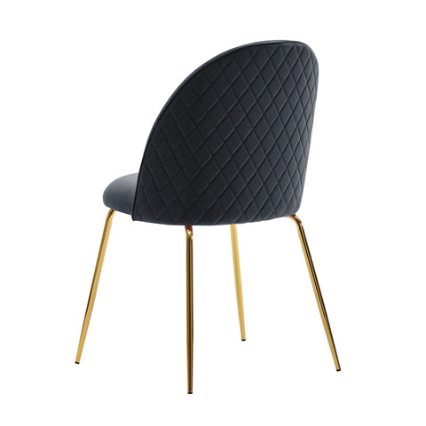 Rootz Scandinavian Dining Chairs - Kitchen Chairs - Modern Chairs - Velvet Upholstery - 53cm x 86cm x 50cm