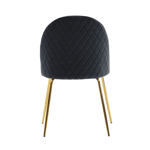 Rootz Scandinavian Dining Chairs - Kitchen Chairs - Modern Chairs - Velvet Upholstery - 53cm x 86cm x 50cm