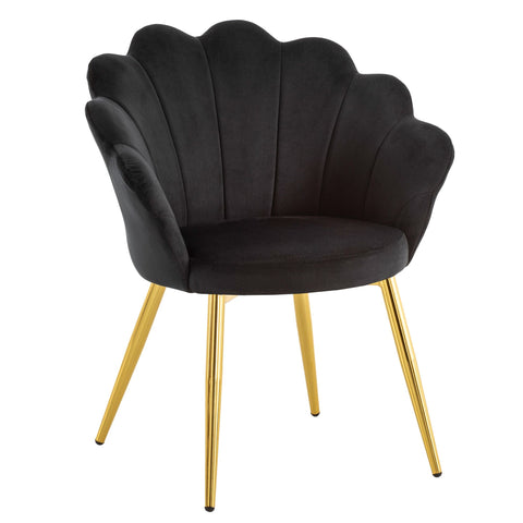 Rootz Modern Dining Chair - Scandinavian Chair - Stylish Seating - Velvet Comfort - 47.5cm x 80cm x 53cm