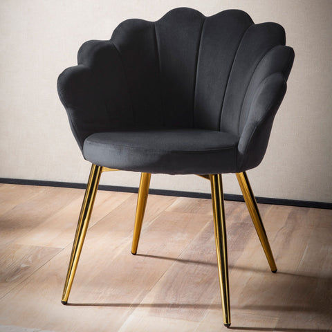 Rootz Modern Dining Chair - Scandinavian Chair - Stylish Seating - Velvet Comfort - 47.5cm x 80cm x 53cm