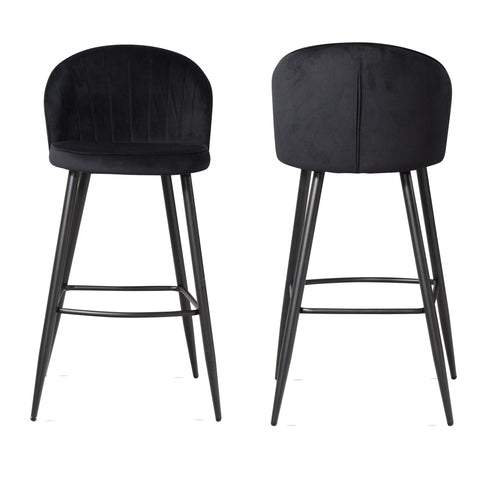 Rootz Scandinavian Design Bar Stools - Modern Counter Chairs - High Seating Comfort - 56cm x 102.5cm x 52.5cm