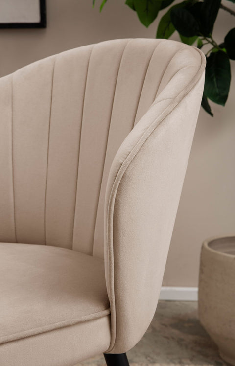 Rootz Modern Dining Room Chairs Set - Scandinavian Dining Chairs - Velvet Seats - High Comfort - 55cm x 83cm x 53cm