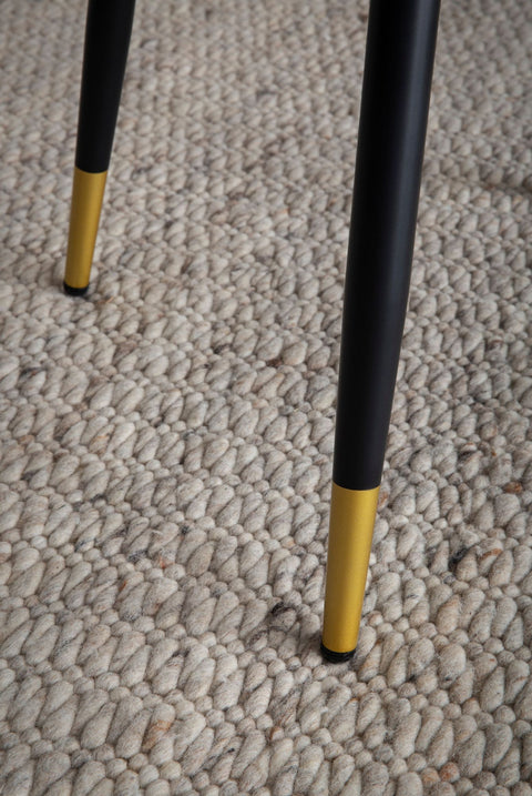 Rootz 2 Set Dining Room Chairs - Scandinavian Modern Seating - Velvet Upholstered - Comfortable Design - 55cm x 83cm x 53cm