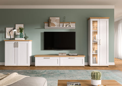 Rootz Living Room Set - Furniture Ensemble - Home Decor - Ample Storage - 336x161x40 cm