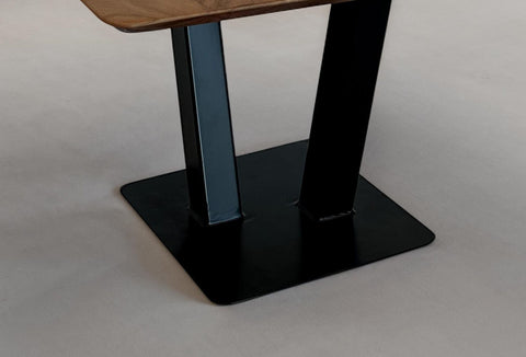 Rootz Square Coffee Table - Modern Coffee Table - Robust Center Table - Handcrafted Unique Design - 60cm x 60cm x 40cm