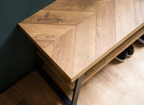 Rootz Modern Storage Bench - Simple Seating - Shoe Organiser - Robust Metal Frame - 100cm x 41cm x 40cm