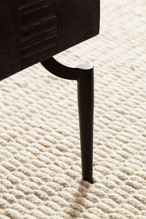 Rootz Coffee Table - Mango Wood Sofa Table - Modern Cube Table - Handcrafted, Unique Design, Protective Varnish - 60cm x 60cm x 40cm