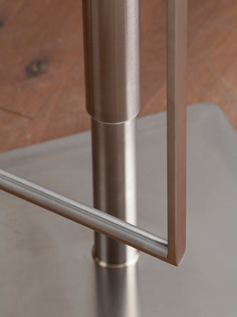 Rootz Modern Bar Stool - White Counter Chair - Bistro Stool - Adjustable Height, Anti-Slip Pads, Easy Care - 42cm x 42cm x 67-92cm