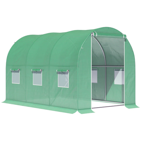 Rootz Greenhouse Tunnel - Garden Shelter - Plant Protection - UV-Resistant Frame - 3L x 2W x 2H m