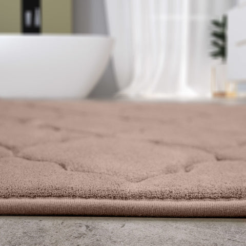 Memory Foam Bath Mat – Soft & Durable – Embossed Pattern – Relaxation Upgrade