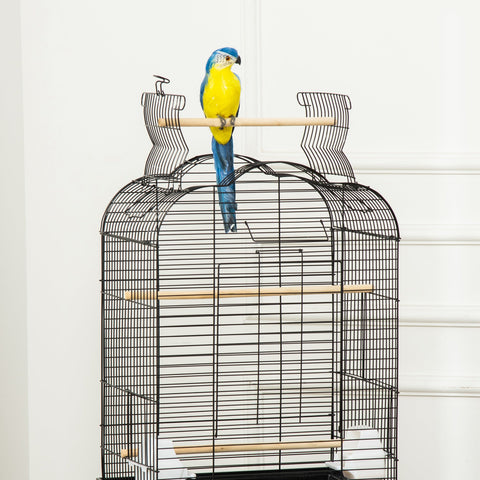 Rootz Bird Cage Explanies - Bird Aviary - Pet Enclosure - Rollable Design - 46 x 36 x 130 cm