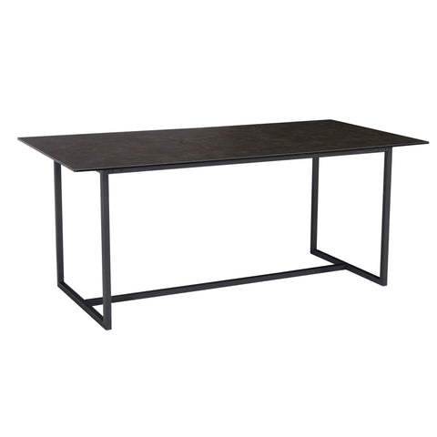 Rootz Large Dining Room Table - Modern Table - Rectangular Dining Table - Stable Metal Legs - 180cm x 90cm x 76cm