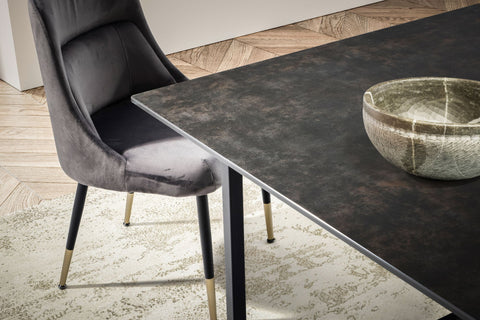 Rootz Large Dining Room Table - Modern Table - Rectangular Dining Table - Stable Metal Legs - 180cm x 90cm x 76cm