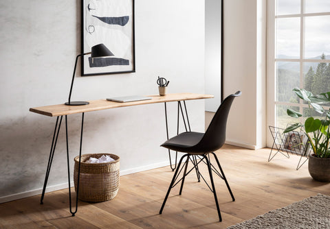 Rootz Massive Office Table - Modern Design - Expressive Edges - Unique Handcrafted - 150cm x 36cm x 75cm