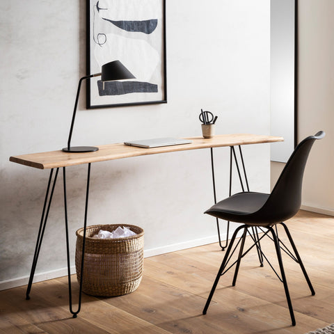 Rootz Massive Office Table - Modern Design - Expressive Edges - Unique Handcrafted - 150cm x 36cm x 75cm