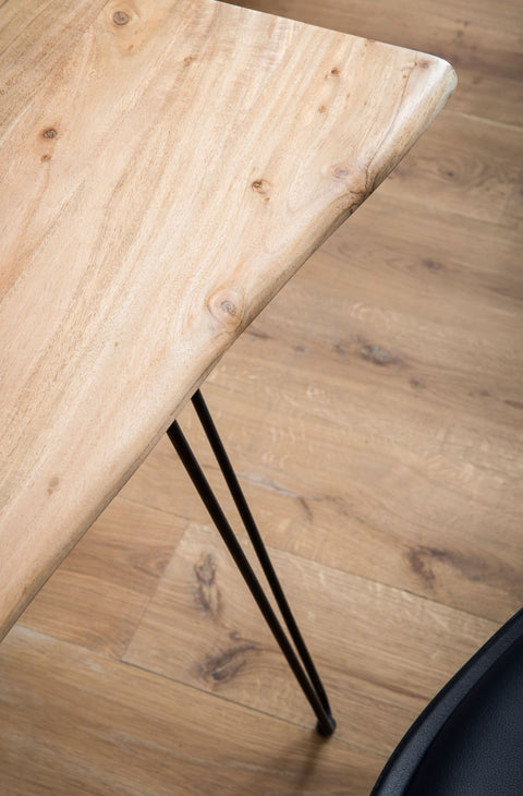 Rootz Massive Office Table - Modern Design - Expressive Edges - Unique Handcrafted - 150cm x 36cm x 75cm