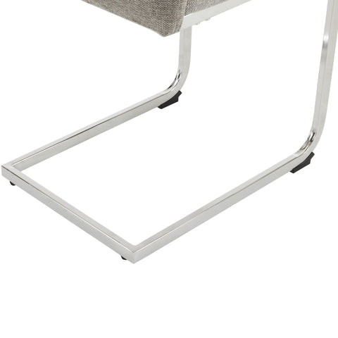 Rootz 4 Piece Set Dining Room Chairs - Ergonomic Chairs - Modern Seating - Breathable Linen - 43cm x 58cm x 102.5cm