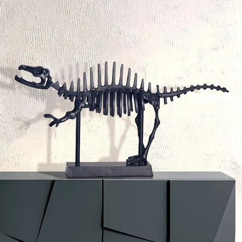 Rootz Decorative T-Rex Statue - Modern Dinosaur Figure - Handcrafted Sculpture - Unique Design - 62cm x 32.5cm x 12cm