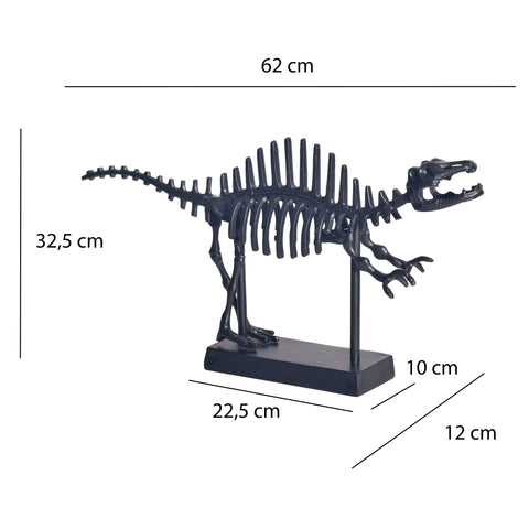 Rootz Decorative T-Rex Statue - Modern Dinosaur Figure - Handcrafted Sculpture - Unique Design - 62cm x 32.5cm x 12cm