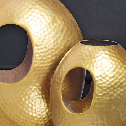 Rootz 2 Piece Decorative Vases Set - Modern Vases - Flower Holders - Unique Design - 29x39x16.5cm and 22x31x15cm