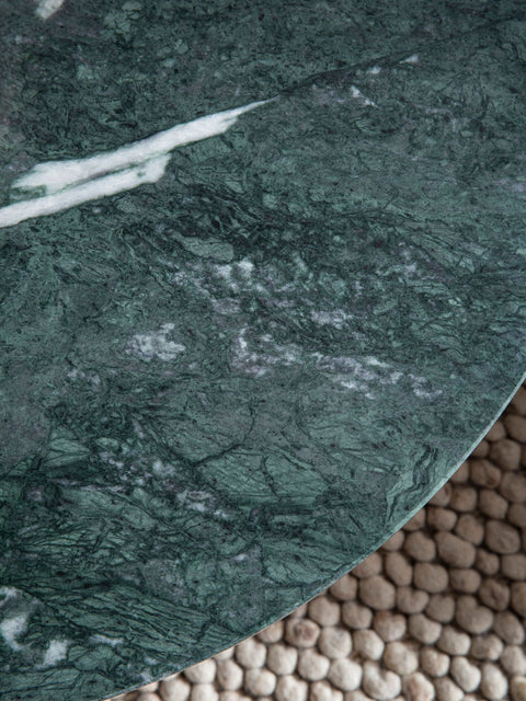 Rootz Round Coffee Table - Modern Coffee Table - Elegant Center Table - Marble Top - 70cm x 70cm x 35cm - Unique Handcrafted Design