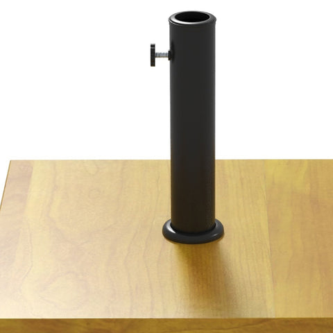 Rootz Square Parasol Stand - Concrete Base - Umbrella Holder - Stability with Rollers - 45cm x 45cm x 36.5cm