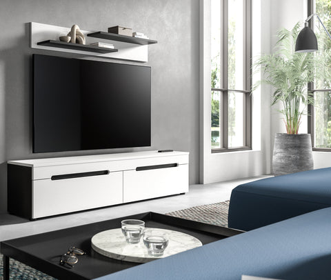 Rootz Lowboard - TV Stand - Media Console - Easy Installation - 170cm x 38cm x 33cm