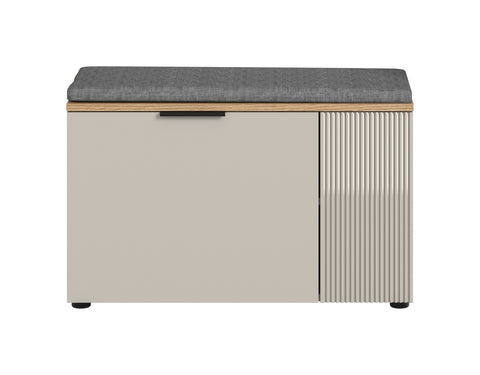 Rootz Brown, Grey Bench Set - Bathroom Seat - Entryway Storage - High Load Capacity 90kg - 80x48x36cm
