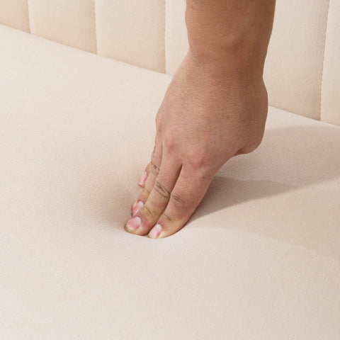 Rootz 2 Seater Sofa - Retro Design - Scandi Style - Comfortable Padding - Maximum Stability - Easy-Care Fabric - 117W x 56.5D x 77H cm