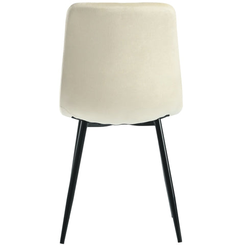 Rootz 4 Piece Set Dining Chairs - Velvet Chairs - Luxury Seating - Exceptional Comfort - 45cm x 40cm x 86cm