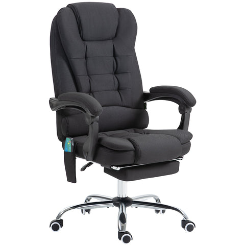 Rootz Ergonomic Office Chair - Desk Chair - Massage Armchair - Full Recline & Heat - 65W x 138D x 98-104H cm