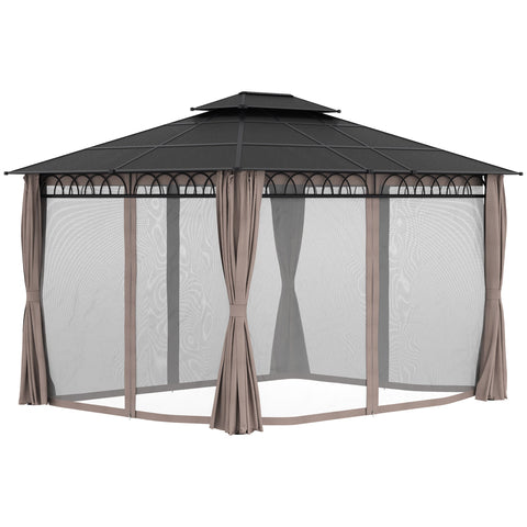 Rootz Garden Pavilion - Outdoor Gazebo - Patio Canopy - UV Protection - 360cm x 300cm x 278cm