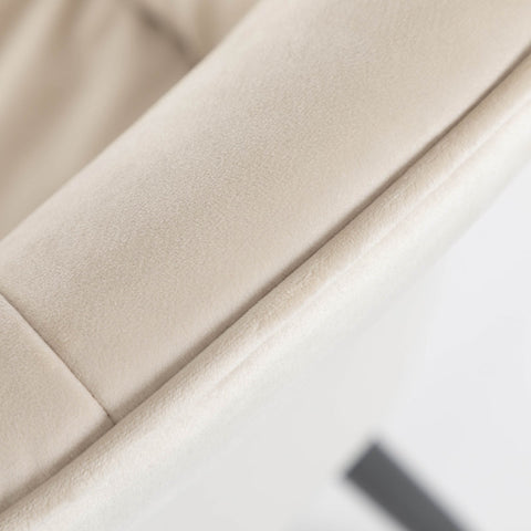 Rootz Elegant Velvet Dining Chairs - Upholstered Seating - Padded Accent Chairs - Comfort & Stability - 44cm Seat Width, 44L x 55W x 85H cm