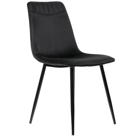 Rootz Elegant Dining Chairs Set - Velvet Look - Modern Seating - Ergonomic Comfort - 43L x 40W x 86H cm