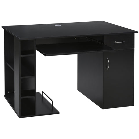 Rootz Computer Desk - Multifunctional Desk - Workstation - Ample Storage - MDF - 120 x 60 x 74 cm