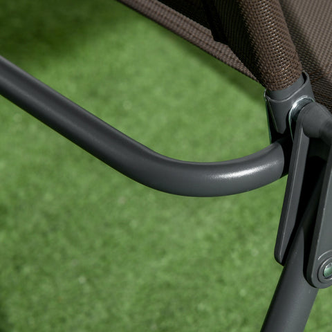 Rootz 3-Piece Bistro Set - Metal Garden Furniture - Weatherproof Patio Set - Foldable Design - Table Ø45x50cm, Chair 53.5x64x93cm