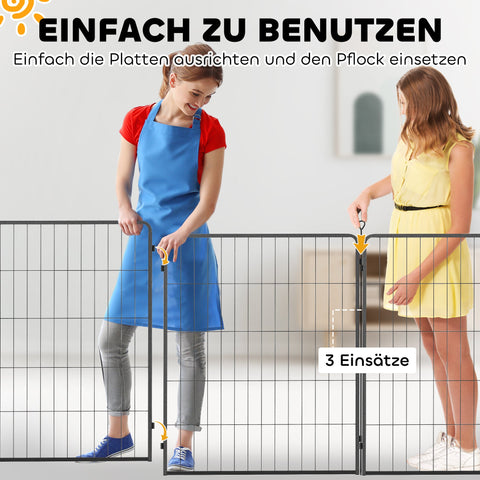 Rootz 2 Set Expansion for Puppy Enclosures - Dog Fence Panels - Pet Playground - Robust Steel - 80cm x 100cm x 1.5cm