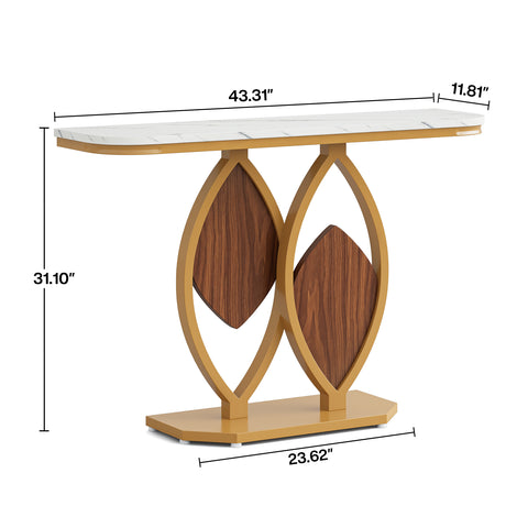 Rootz Console Table - Entry Table - Hallway Table - Scratch Resistant - 110cm D x 30cm W x 79cm H