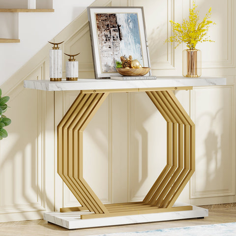 Rootz Chic Console Table - Sofa Table - Entryway Table - Stain & Scratch Resistant - 100cm x 30cm x 82cm