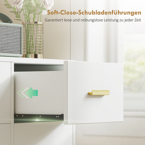 Rootz Dressing Table - Vanity Desk - Makeup Station - LED Mirror, Sockets, Storage - Organized Morning Routine - 118x78x135cm, White