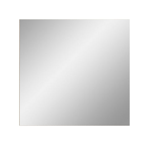 Rootz Grey Mirror - Coat Rack Mirror - Frameless Wall Mirror - Adds Brightness - 90x87x2 cm